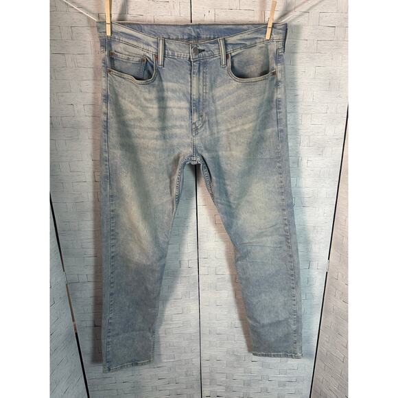 Levi’s 502 men’s state leg jeans light stone wash zip fly normcore western 90s - Picture 1 of 9